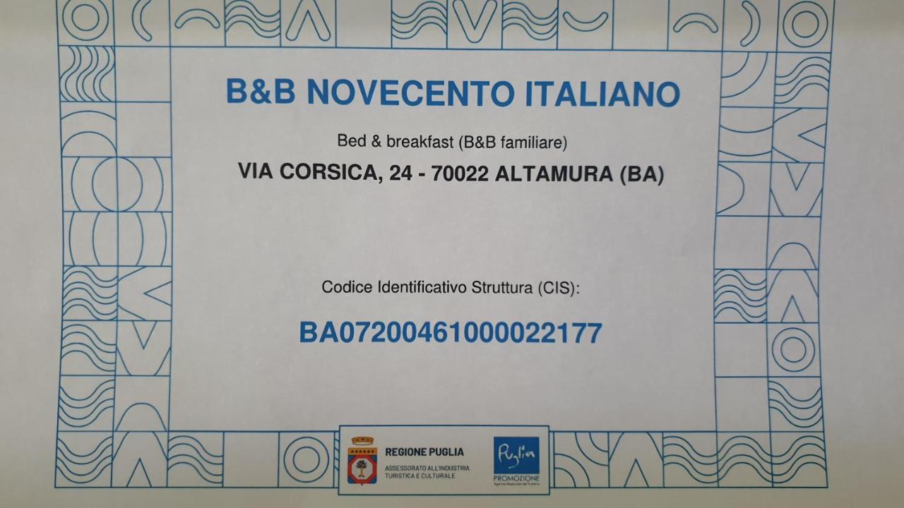 B&B Novecento Italiano アルタムラ エクステリア 写真